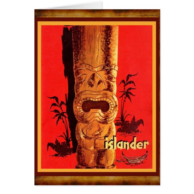 Un grand Tiki vieux du milieu du siècle ! (Devant)