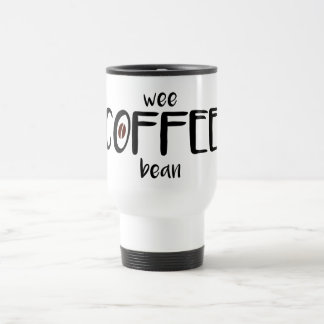 Un) haricot petit de café (- tasse blanche de