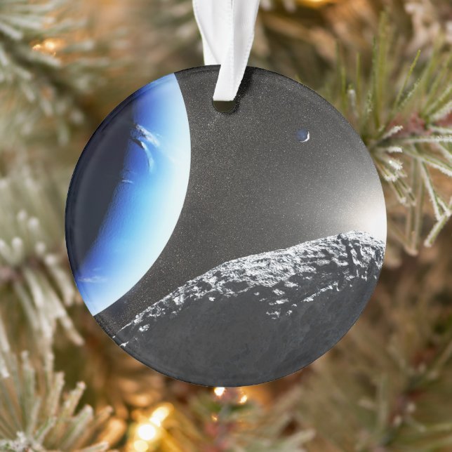 Un Hippocamp de la minuscule lune de Neptune. (Arbre)
