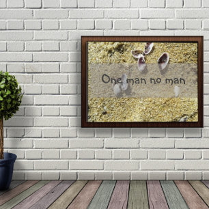 Un homme, aucun homme, affiche de slogan