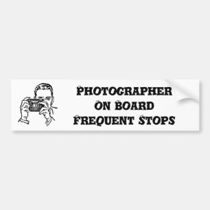 Un homme avec appareil photo photographe Sticker p