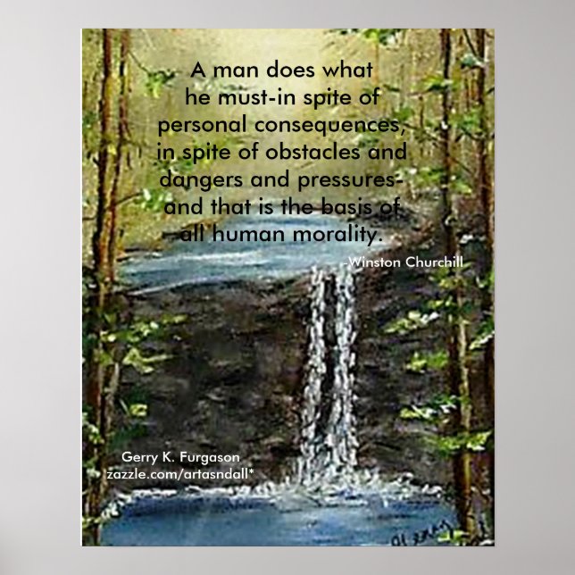 UN HOMME FAIT CE QU'IL DOIT ESTCHILL POSTER (Devant)