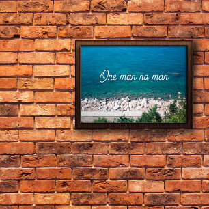 Un homme personne ne proverbe affiche