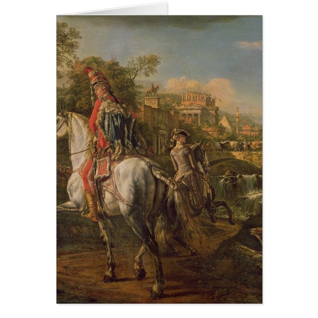 Un hussard à cheval, 1773 (Devant)