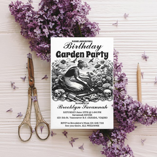 Un jardinier Invitation du parti travailliste (Créateur téléchargé)