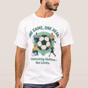 "Un Jeu, un coeur — T-shirt de football inclusif