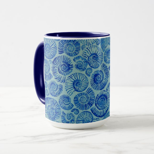 Un joli Philip Jacobs Tissu Ammonite Mug (Devant gauche)