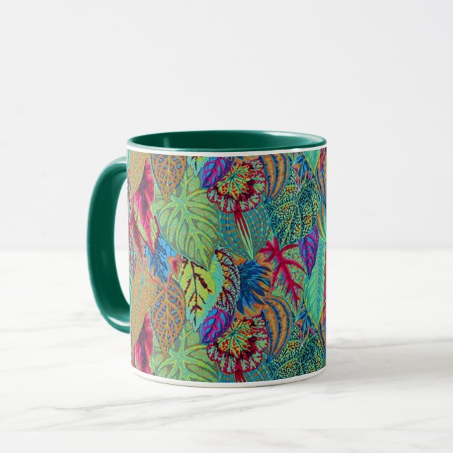Un joli Philip Jacobs Tissu Coleus Mug (Devant gauche)