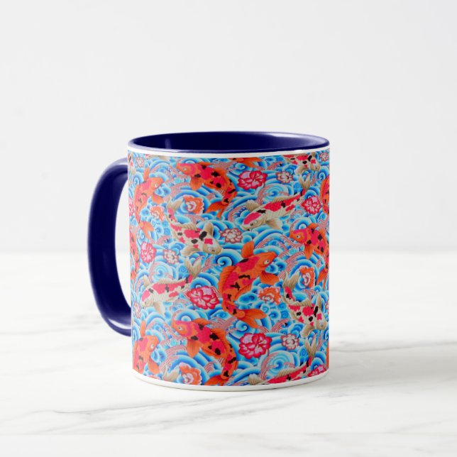 Un joli Philip Jacobs Tissu De La Mug De La Carpe  (Devant gauche)