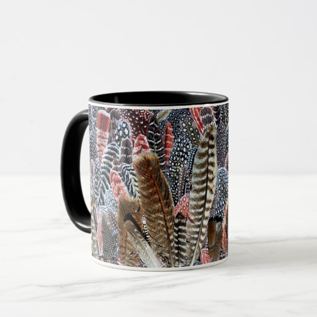 Un joli Philip Jacobs Tissu De Mug De Plumes (Devant gauche)