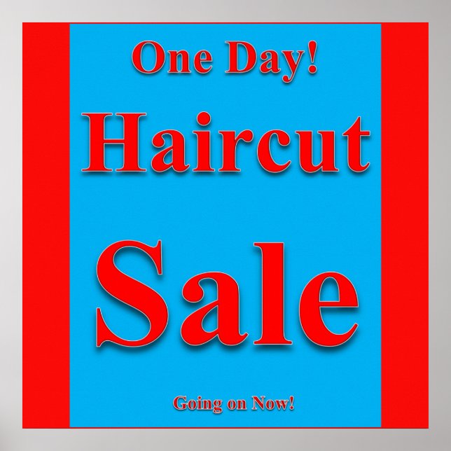 Un jour Haircut Vente Poster Matte (Devant)
