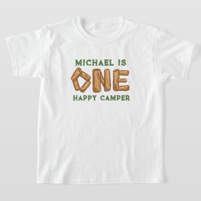 Un joyeux Camper 1er T-shirt anniversaire (Poser)