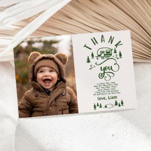 Un joyeux Camper carte de remerciements photo d'an