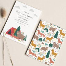 Un Joyeux Camper Invitation Anniversaire