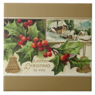 Un Joyeux Noël à vous carreau de céramique vint
