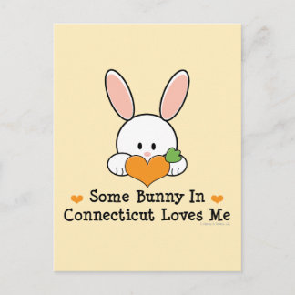 Un Lapin Dans Le Connecticut M'Aime Carte Postale