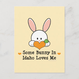 Un Lapin Dans L'Idaho M'Aime Carte Postale