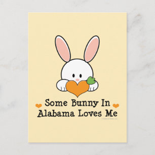 Un Lapin En Alabama M'Aime Carte Postale