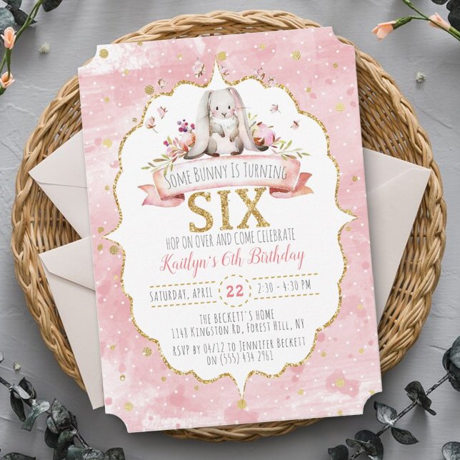 Un lapin est en train d'obtenir six invitations d' (Créateur téléchargé)