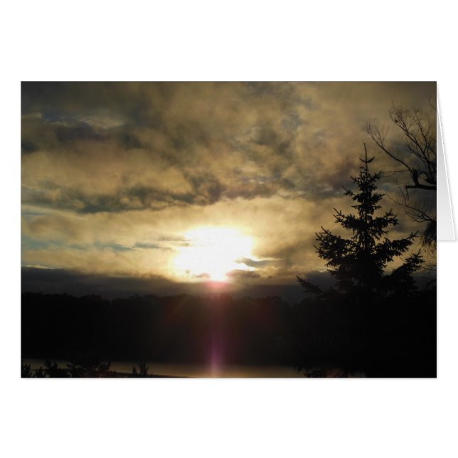 Un lever de soleil du jour (Devant horizontal)