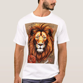 Un lion havoc one horologe et one rose in tutorage T-Shirt