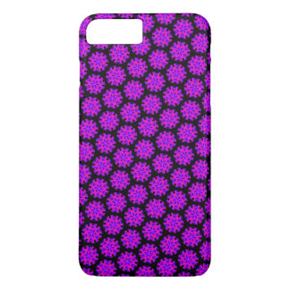 Un lit pourpre de coque iphone de fleurs