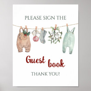 Un livre d'or de vêtements de Noël pour un joyeux