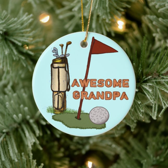 Un magnifique ornement de Grand-Père Golf (Arbre)