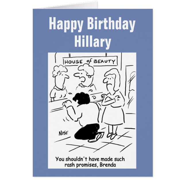 Un mari déçu au salon de beauté (Devant)