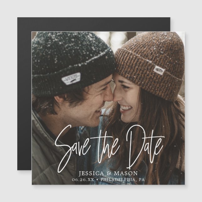 Un mariage blanc pour tous sauve la date Magnets a (Devant / Derrière)