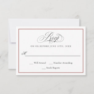 Un mariage d'affaires élégant RSVP