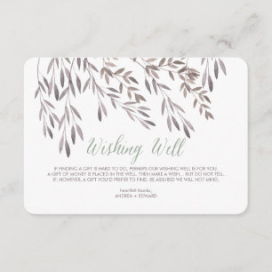 Un Mariage Fleur sauvage Souhaite Une Carte De Boî