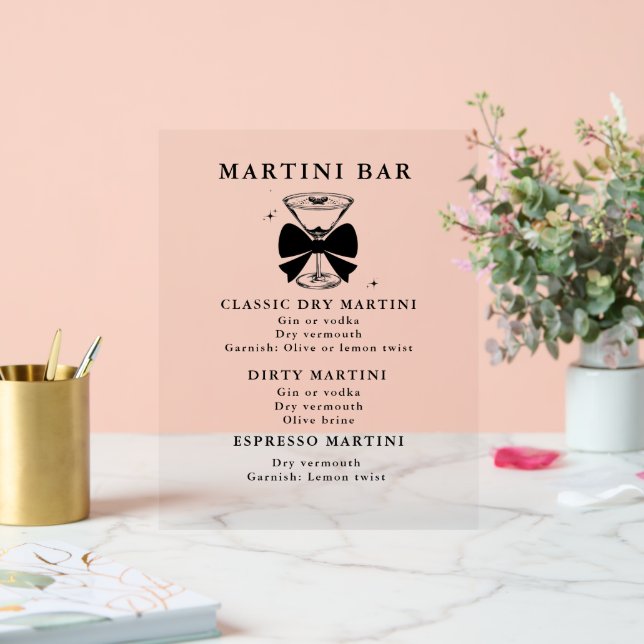 Un Martini Un Peu Plus Ancien Martini Bar Annivers (Mariage)