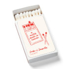 Un Match fait dans le ciel rouge mignon Matchbooks