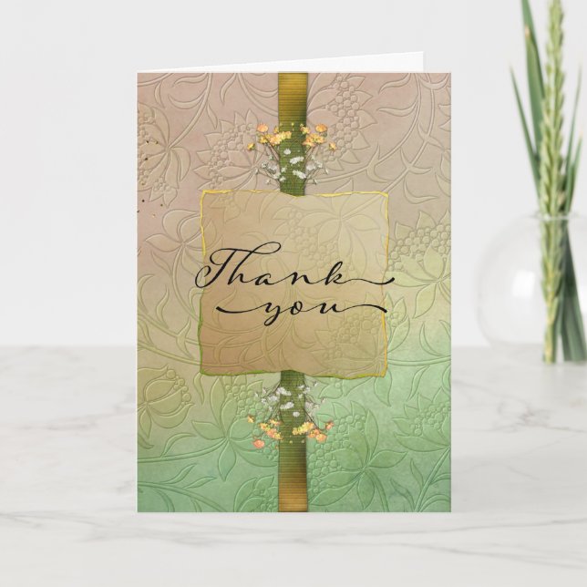 Un Merci élégant pour votre sympathie (Devant)