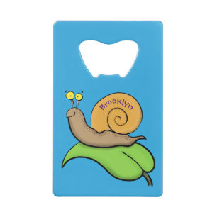 Un mignon escargot heureux sur une illustration d'