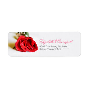 Un minimaliste simple rose rouge Élégant