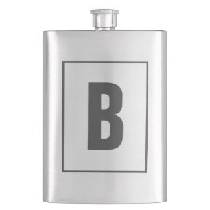 Un monogramme personnalisé de fiole de boisson lu
