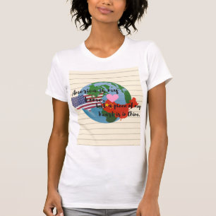 Un morceau de mon coeur est dans le T-shirt des