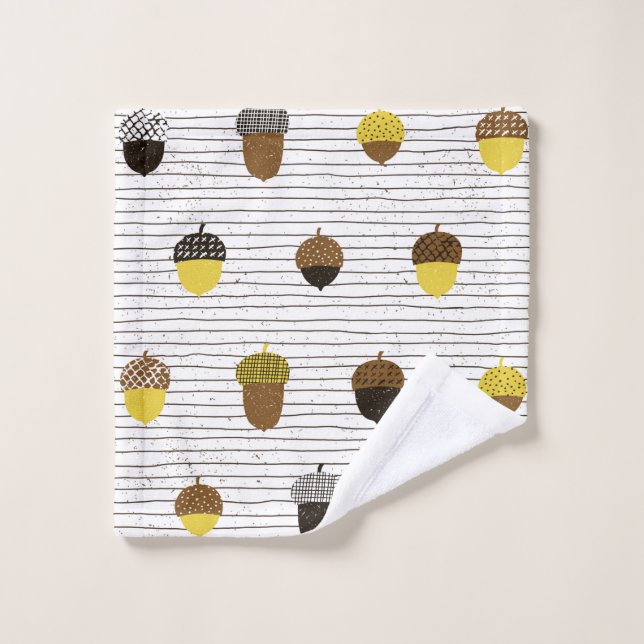 Un motif sans soudure. Décor de surface d'automne. (Gant de toilette)