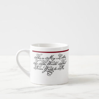 Un mug à espresso - Citation d'Emily Dickinson