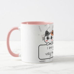 Un mug A Love You Meow et Kitty pour votre proche.