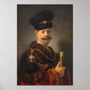Un Nobleman polonais - Poster d'Art fin Rembrandt