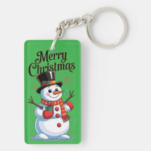 Un Noël enchanté : un bonhomme de neige souriant 