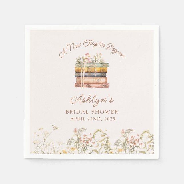 Un nouveau chapitre commence serviettes en papier  (Devant)