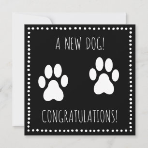 Un nouveau chien ! - Carte de voeux