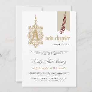 Un nouvel Invitation de Baby shower de chapitre