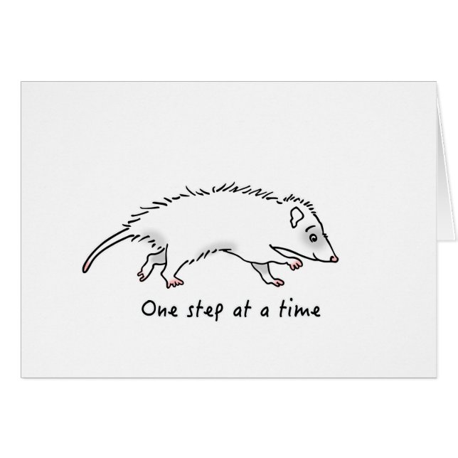 Un opossum d'étape (Devant horizontal)