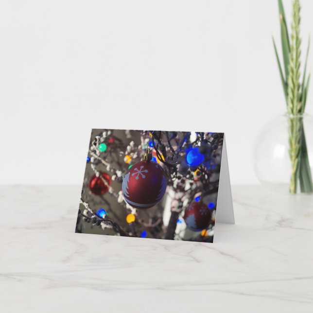 Un ornement de Noël. Une carte de voeux de Noël (Devant)