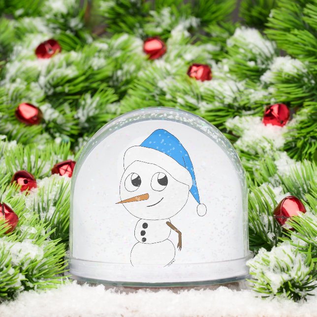 un ornement en céramique de bonhomme de neige (Noël)